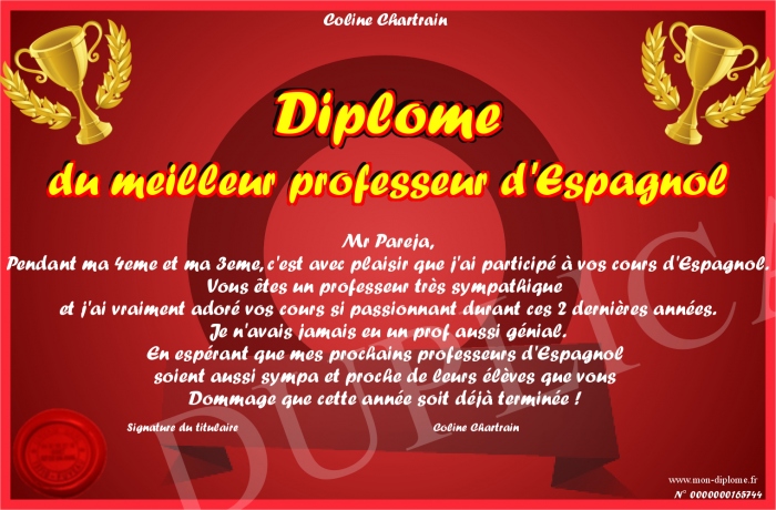 diplome espagnol